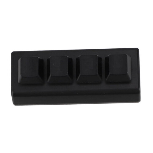 4 Keys Programmable Keypad Red Switch Ctrl C V Enter Mini Mechanical Keyboard Support NKRO for Gaming Office Black B
