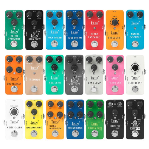Πεντάλ κιθάρας Irin με εφέ Wah Distortion Overdrive Delay Reverb Compressor, Rs12White 2