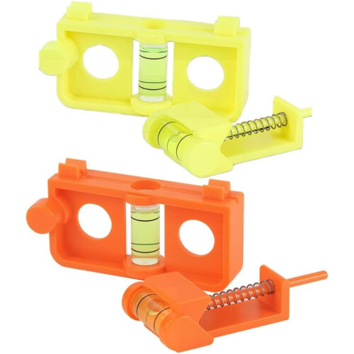 Compound Bow String Level with Bubble for Precise Nock Alignment and Dual Position Checking Orange 1