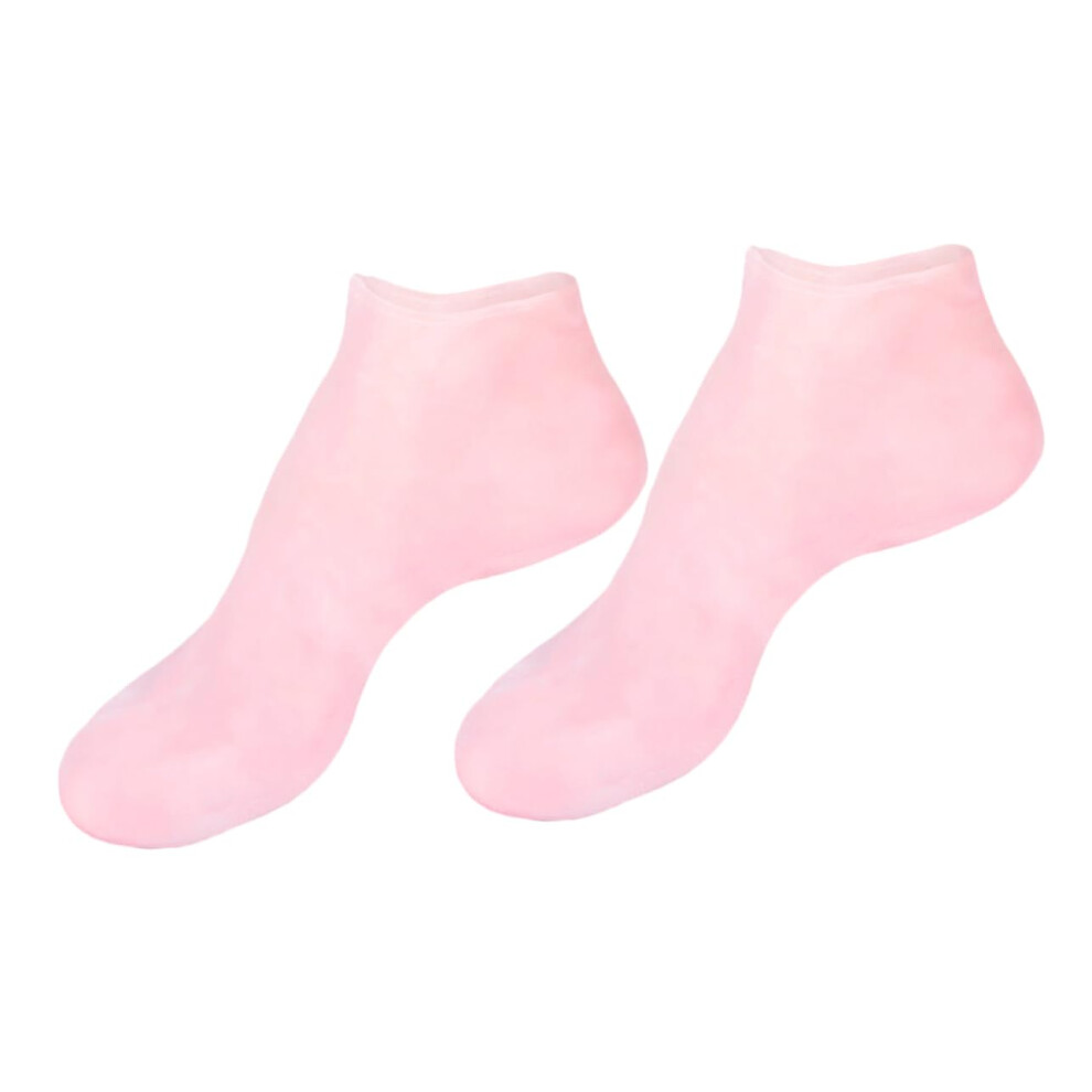 Moisturizing Gel Socks for Dry Cracked Feet with Soft Gel Lining and Overnight Hydration