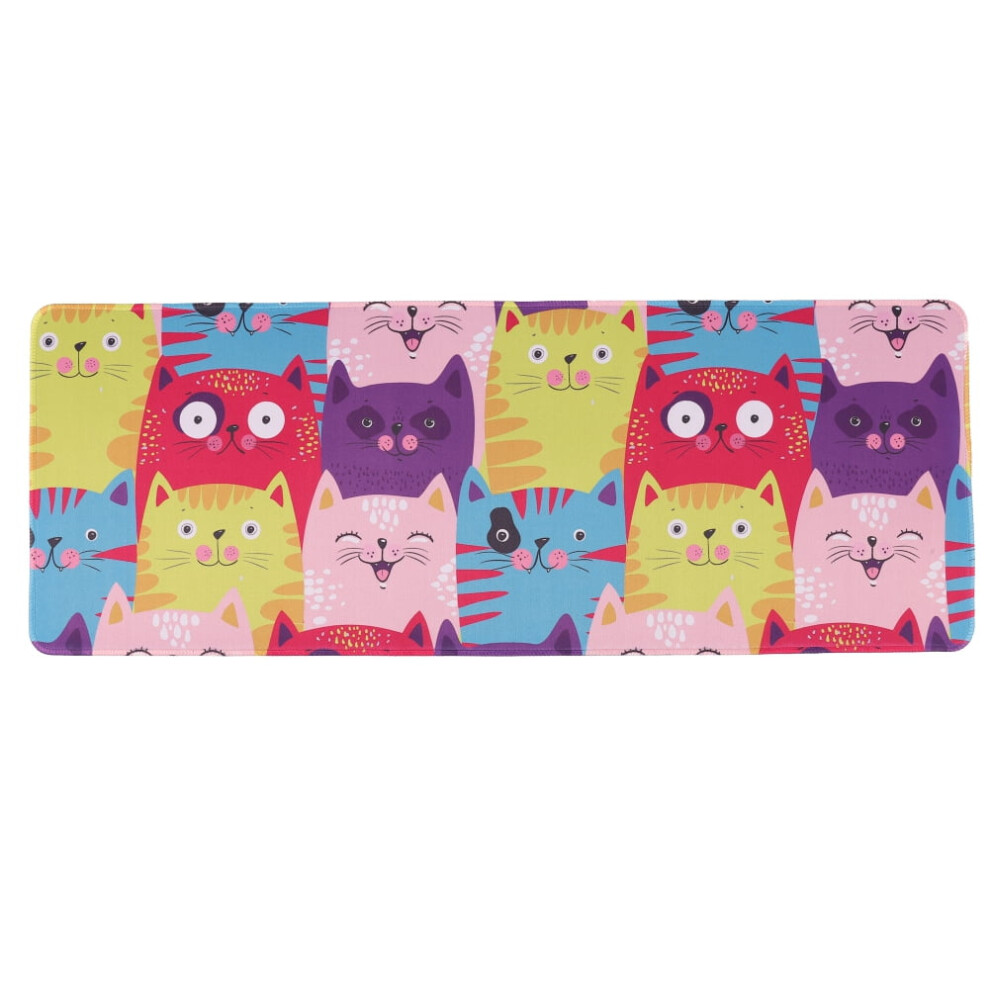 Gaming Mouse Pad 32"X12" Cartoon Pattern, Non-Slip Rubber Base, Stitched Edges, Extended Desk Mat 9071309731828