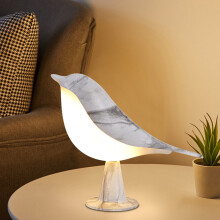 Luminária de LED Sunjoy Tech em formato de pássaro, com intensidade de cor ajustável e sem cintilação, ideal para mesa de cabeceira e