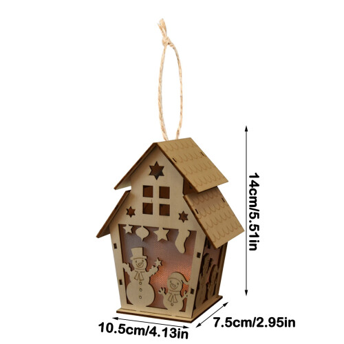 Julepynt i tre, DIY-sett, mini-tredekorasjonsboks for julearbeid 2