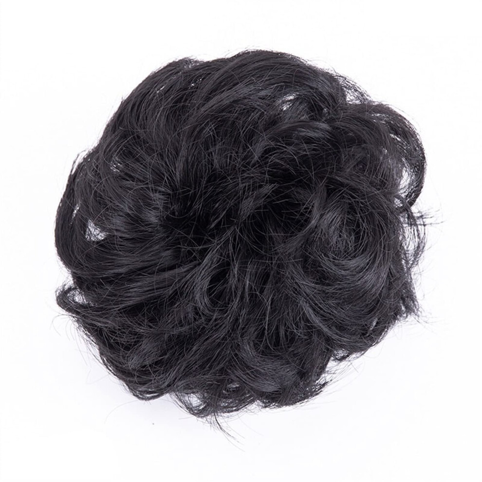 Unisex Messy Bun Hair Piece For Women Synthetic Wavy Chignon Ponytail With Secure Elastic And Instant Volume Boost