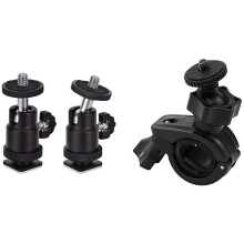 Saugnapf für Action-Cam-Autoschlüssel mit 2 Mini-Kugeln und Blitzschuhadapter für DSLR-Kameras