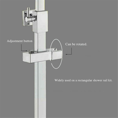 Adjustable Shower Slide Bar Bracket with 360 Angle Control and CorrosionResistant Finish 1