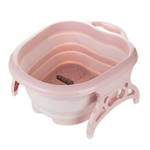 Foldable Foot Spa Bucket Large Capacity Heat Resistant Plastic Basin for Soaking and Relaxation