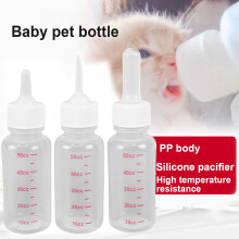 Biberón Walbest para hámster, gatito y cachorro, 50/120 ml, con tetina de silicona, ideal para alimentar animales pequeños.