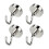 Magnetisk krok, 4-pack Silver 8kg 1