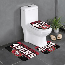 SF_49erss Team Set de covoare de baie cu 3 piese, covor antiderapant pentru baie, 24x16in