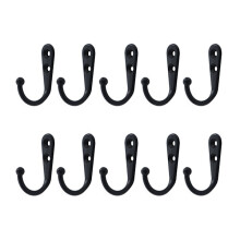 INF Wall Hooks with Screws 10-pack Black