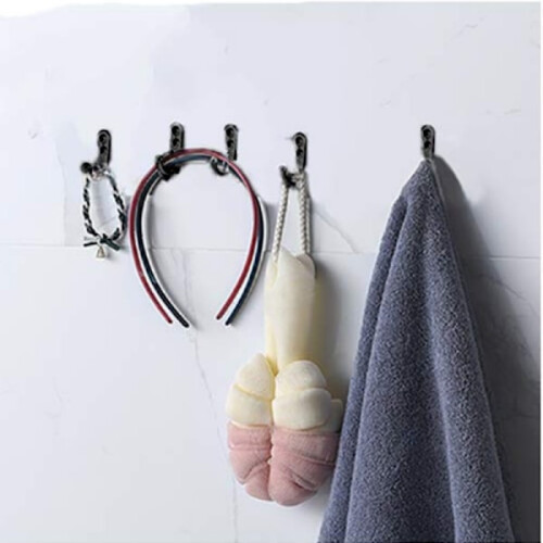 INF Wall Hooks with Screws 10-pack Black 2