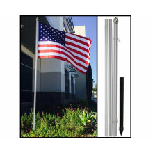 13 fod aluminium udendørs flagstang KIT jordspyd flagstang (uden flag) 13 fod