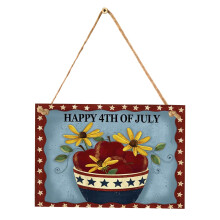 Décoration de porte pour le Memorial Day, étoile patriotique américaine pour le 4 juillet, décoration de bienvenue pour porte d'entrée,