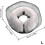 Inflatable Dog Collar for Post Surgery Recovery, Soft Adjustable Cone with Quick Drying Gray L 4
