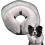 Inflatable Dog Collar for Post Surgery Recovery, Soft Adjustable Cone with Quick Drying Gray L 5