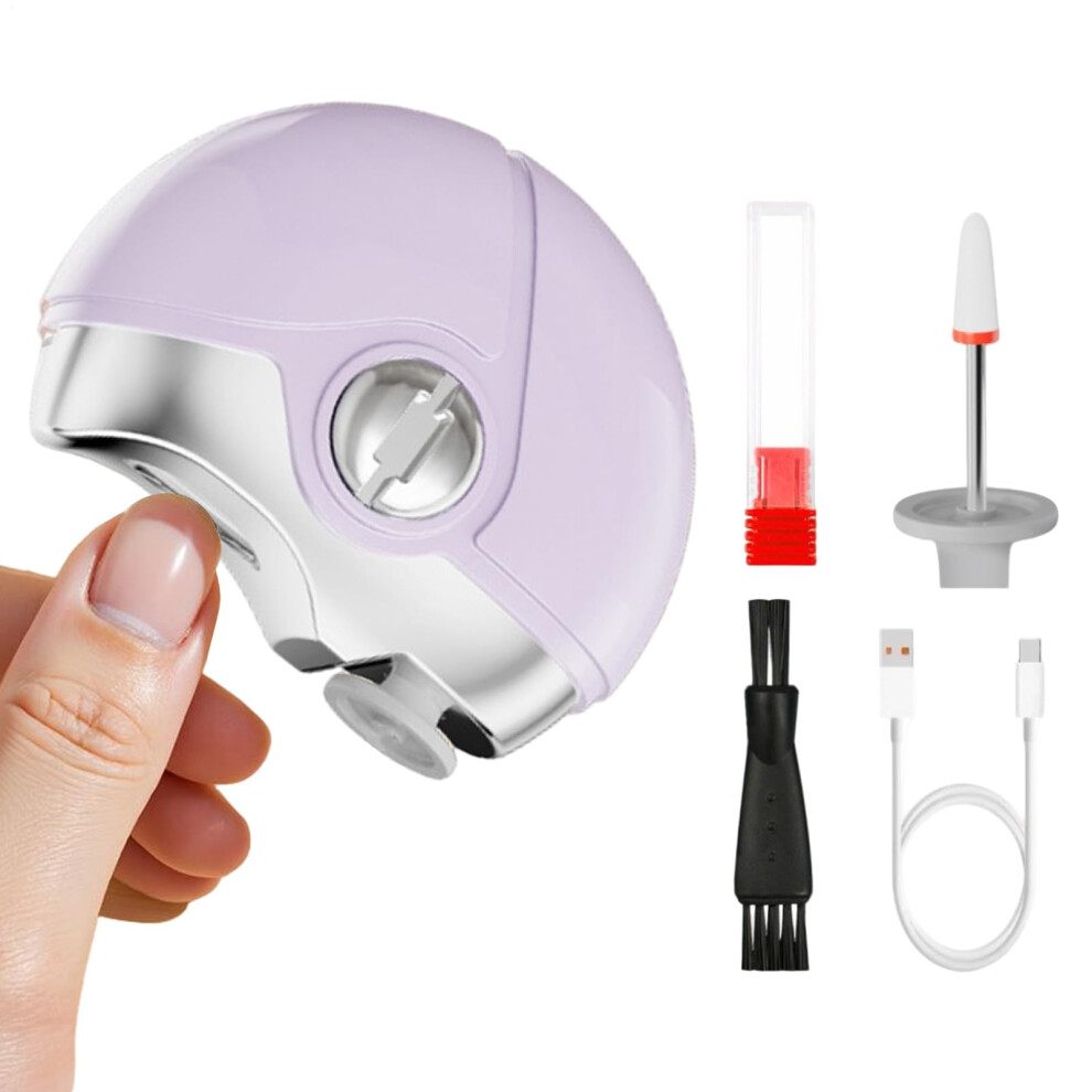 Electric Nail Clippers with Automatic Trimmer, Rechargeable AllinOne Nail Care for Seniors and Kids