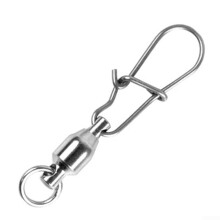 Stainless Steel Fishing Swivel Snap Connectors Dual Ring Speed Lure Boat Fishing 2# 10pcs