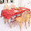 Christmas Tablecloth, Rectangular Table Cover for Dining Room Kitchen Decor, 57" X 71", Point Gnome 5