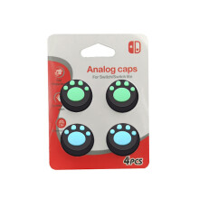 4 schattige thumb grips, compatibel met Nintendo Switch/Lite/OLED, Joy-Con stick button protectors, analoge stick cap covers
