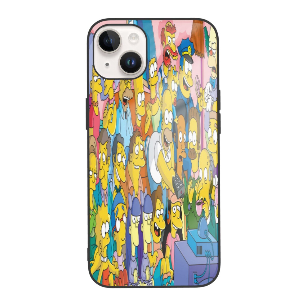 Simpsons Compatible With Iphone 14 Phone Case, Tpu Cell Phone Cover For Compatible With Iphone 14 Dual Camera 9433291351963
