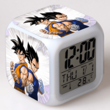 HANNTAOO Digitaler Wecker für Kinder, Dragon Ball-Motiv, 7-farbige LED, Thermometer, Nachtlicht, Geschenk für Jungen und Mädchen