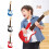 Mini guitarra de brinquedo de 45 cm (18 polegadas), instrumento musical eletrônico portátil, presente de Natal e aniversário para crianças de 4 a 7