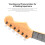 Mini guitarra de brinquedo de 45 cm (18 polegadas), instrumento musical eletrônico portátil, presente de Natal e aniversário para crianças de 4 a 5