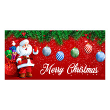 Faixa de Natal para Porta de Garagem - Grande Mural com Boneco de Neve e Papai Noel para Pendurar, Decoração Interna e Externa, Compatível com