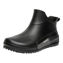 Rubber Ankle Boots Waterproof Non Slip for Men and Women Outdoor Work Fishing Kitchen Gray Size 10