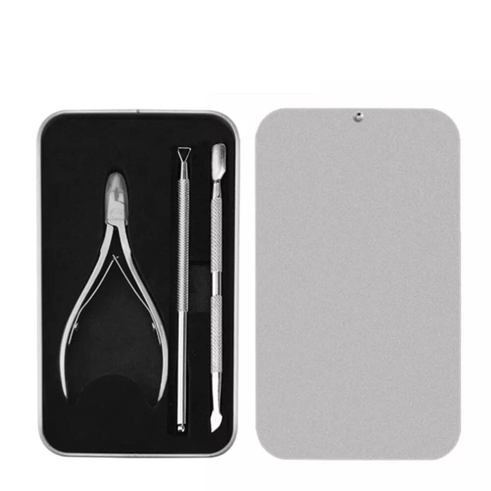 Manicure Pedicure Set with Stainless Steel Cuticle Scissors, Rust Resistant Nail Care Kit