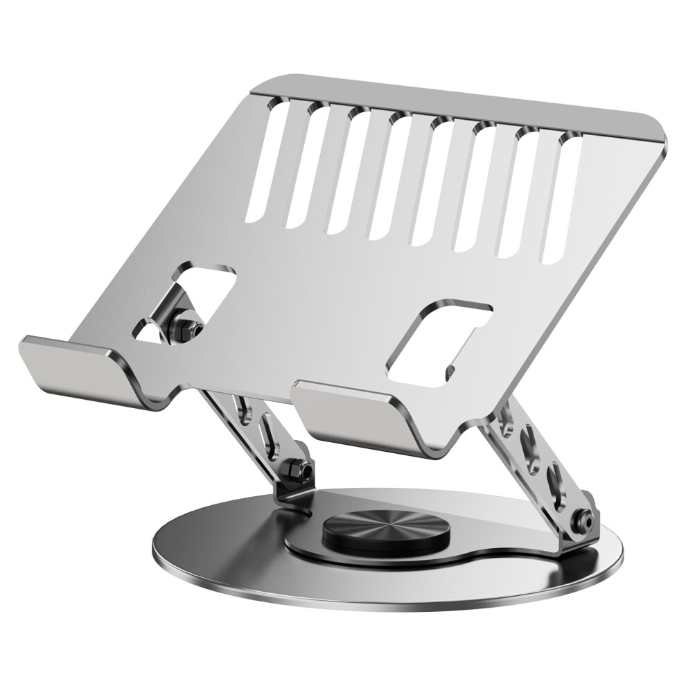 Adjustable Laptop Stand With 360 Rotation Ergonomic Height Carbon Steel Foldable Heat Dissipation 9365369918894