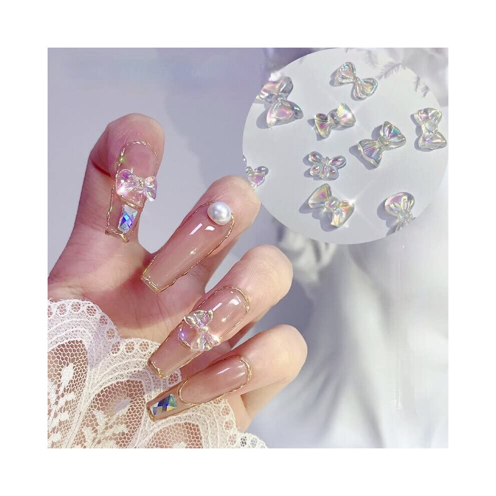 Holographic 3D Butterfly Nail Art Decorations Rhinestones for DIY Nails and SalonQuality Finish