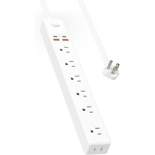 Cosantóir Borrtha Stiall Cumhachta 10Tr - 7 Asraon 4 Chalafort USB (2USB C), Corda Cothrom & Breiseán, 1700J, Gléasta Balla, Stáisiún Muirir do