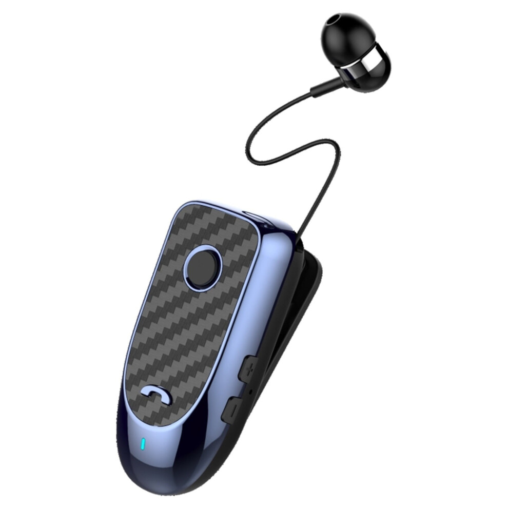 Eqwljwe Lavalier Wireless Mini Earphone Bluetooth 5.0 Business Office Headset With Extended Cable, Single Ear Compatible With Iphone & Android 9433291358221