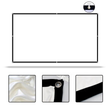 Kiplyki Deals Projector Screen 16:9 Foldable Portable Anti-Crease Indoor Outdoor Double Sided for Home Party Camp