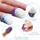Sewing Thimbles Set, 4 Pcs Silicone Thimble Finger Protectors for Quilting Needlework 2 Sizes 2