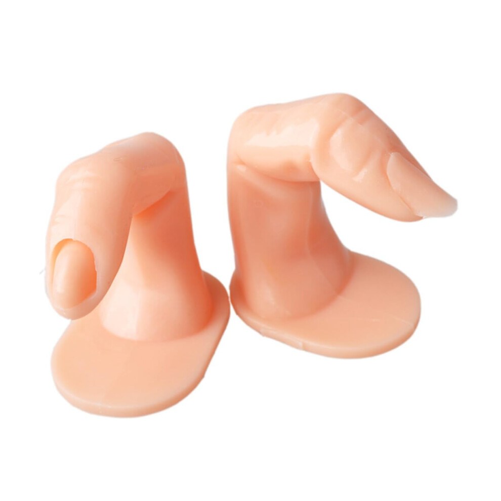20pcs Realistic Silicone Nail Practice Fingers for Acrylic and Gel Training
