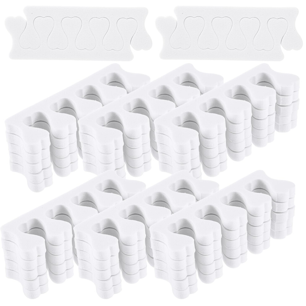 500 Pcs Foam Toe Separators for Pedicure, Soft EVA Spacers for Smudge Nail Painting