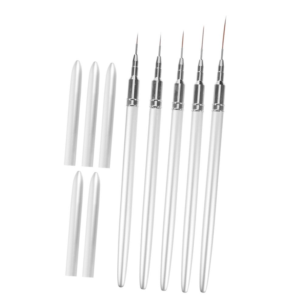 Nail Art Brushes Set with Fine Tip Precision Gel Nail Brush for DIY and Professional Manicure