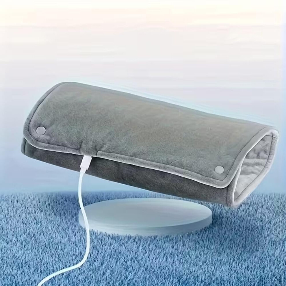 Soft Plush USB Heated Hand Warmer for Hands Feet and Body, Flannel Winter Heating Pad for Indoor Outdoor Use