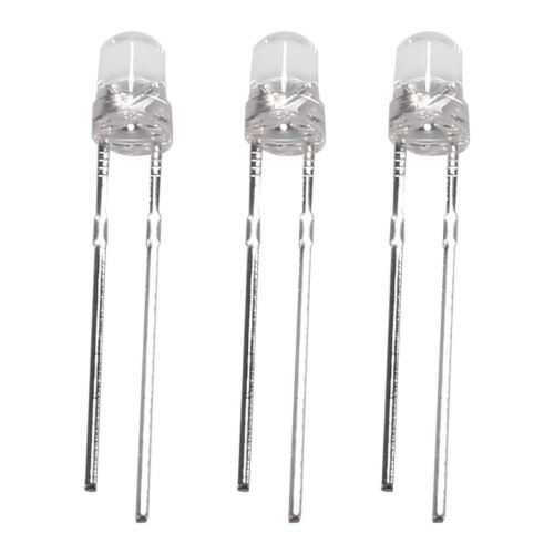 LED blanche 3 mm, 100 diodes électroluminescentes
