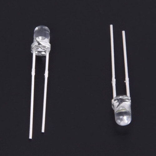 LED bianco da 3 mm, 100 diodi a emissione di luce 1