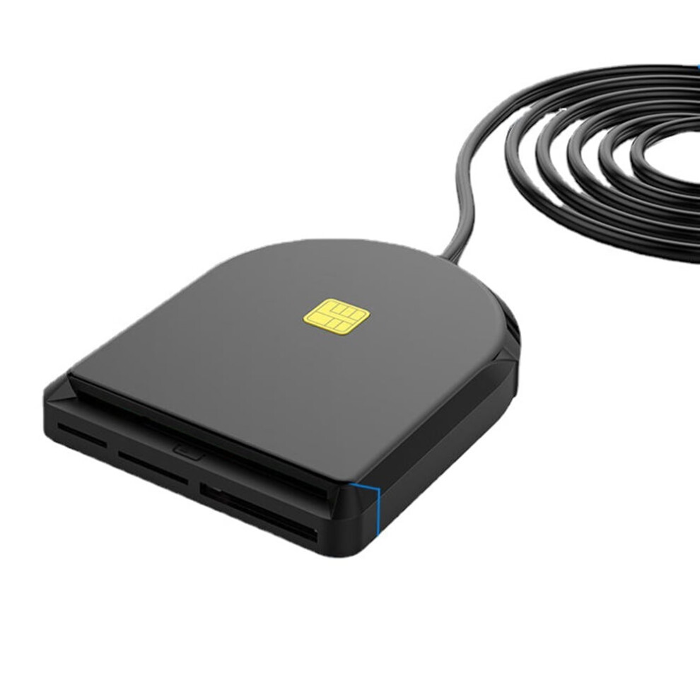 Jixopn Portable Sim Sd Tf Card Reader Usb2.0 Dod Cac Usb For Bank Post Office Chip Card 9433291369852