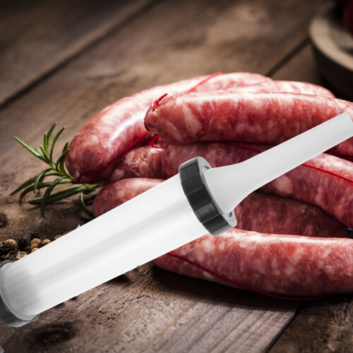 1 Set manuelle Wurstfüller, Wurstfüller, Küchen-Fleischfüllwerkzeuge (Schwarz) 2