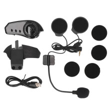 Écouteur Bluetooth pour casque de moto, système d'intercom longue portée avec connectivité sans fil, conception étanche, son haute fidélité et