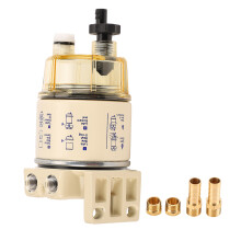 Professional Fuel Water Separator, Standard Size Filter Kit With Good Compatibility, Metal Shell Offers Robust Protection, Compact Structure Fits