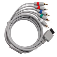 Best Signal Transfer Component-video Cable, Clear Grey 1.8m AV Wire for Nintendo Wii/Wii U, High Definition with Secure Connection
