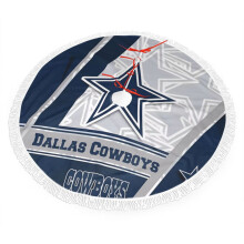 Gonna per albero di Natale con frange a tema Cowboys, compatibile con decorazioni NFL, 76 x 91 x 122 cm, in peluche con i colori della squadra di