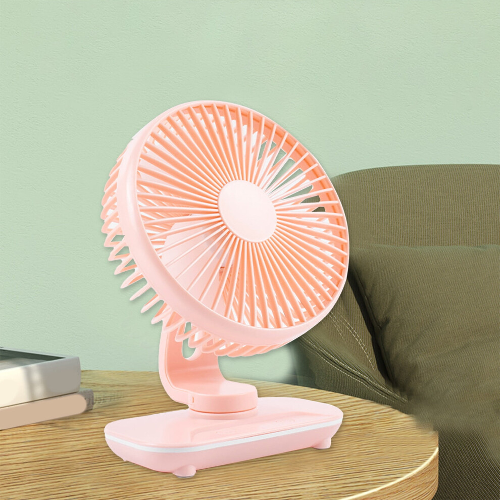 Small Clip Fan, 5 Speeds Usb Fan With Strong Airflow, Quiet Operation For Office Dorm Bedroom - Compatible With Sturdy Clamp & Desk 9433291373682